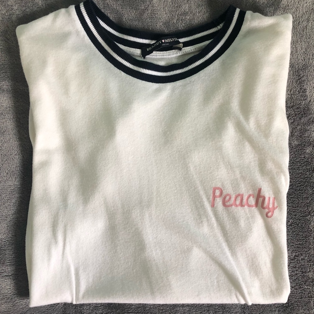 Brandy Melville peachy tee